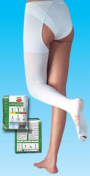 AA702TL: Anti-embolism Thigh High Left with Waistband KK6