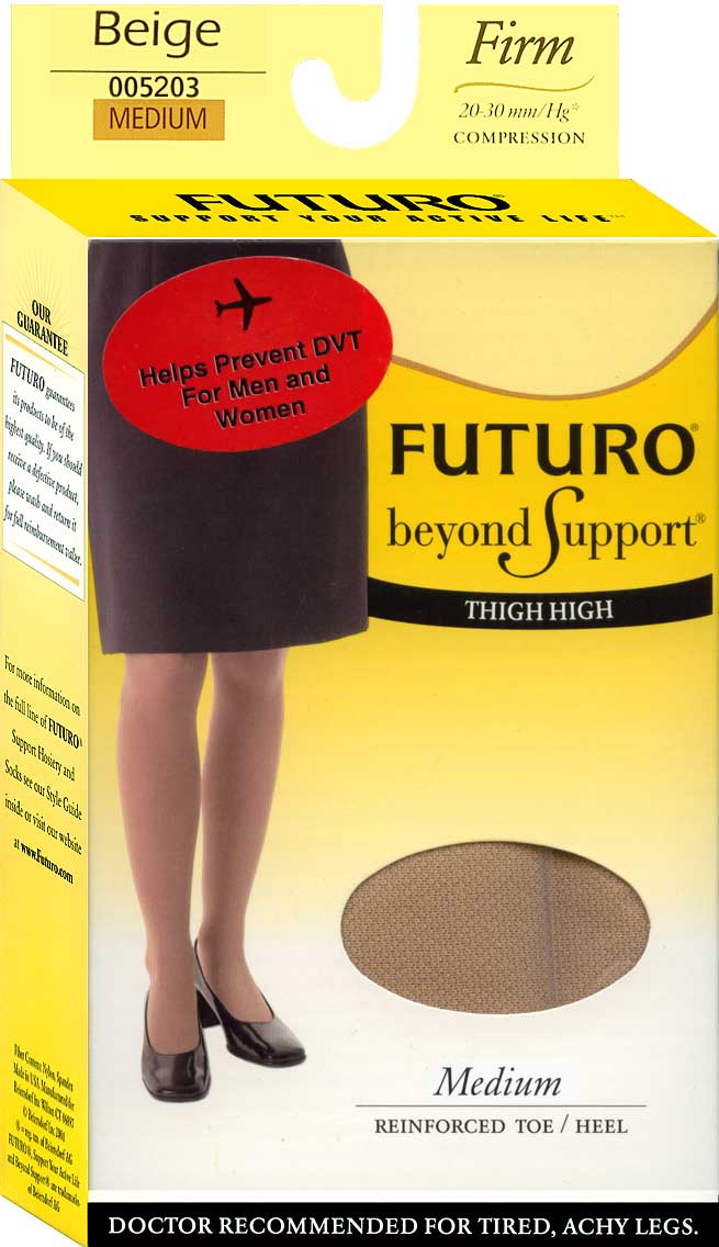 FT0520X: Therapeutic Support Thigh Highs Reinforced Toe