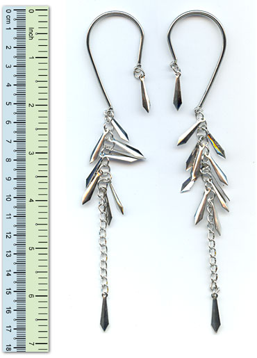 JFH5717: Spear Shaped Fashion Dangle Ear hooks