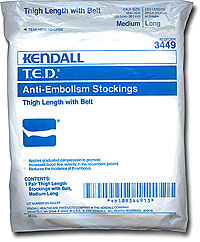 Kendall T.E.D. Anti-Embolism Thigh Length with Belt (size 58Kb)