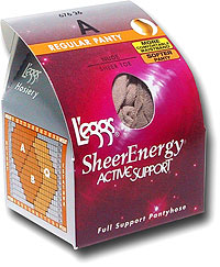 Sheer Pantyhose: Leggs Sheer Energy Active Support