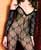 Bow Lace Bodystocking With Sleeve