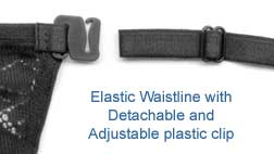 Detachable and adjustable back waist band