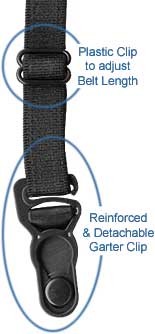 Adjustable garter belt