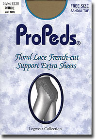 Sheer Pantyhose: Propeds Flora Lace Full Support P/Hose 15d (size 61Kb)