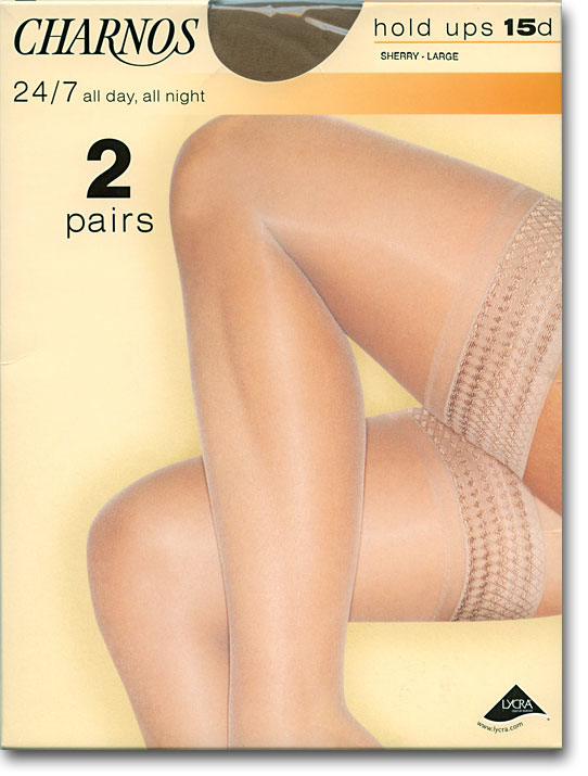 CNBJH02: Daytime Hold-Ups with Lace Top 15d - 2Pr