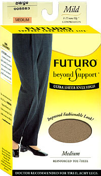 Futuro Women`s Beyond Support Knee Highs (size 81Kb)