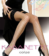 Sheer Stockings: Gabriella Kabarette Fishnet Stayup Stockings (size 61Kb)