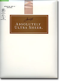 Control Top Pantyhose: Hanes Absolutely Ultra Sheer (size 23Kb)