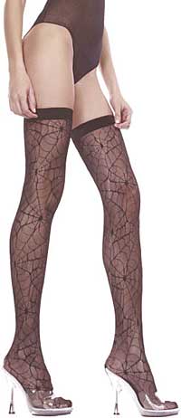 Fishnet Stockings: Music Legs Spider Web Thigh Hi (size 48Kb)