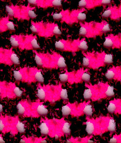 Hot pink / black mesh