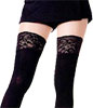 Music Legs Opaque Lace Top Thigh High