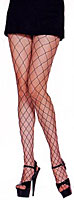 Fashion Pantyhose: Music Legs Lycra Seamless Diamond Net Pantyhose (size 15Kb)