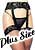 music legs Sheer Stocking With Attached Garter Plus Size