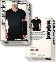 Paper box packaging for T-Shirt V Uomo