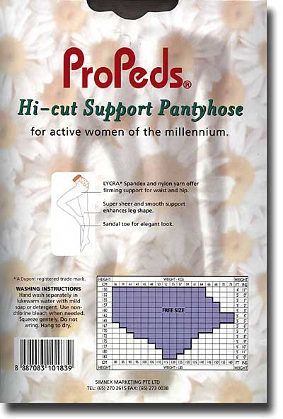 PP00183: Hi-Cut Support Pantyhose 20d - 2Pr