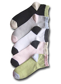 Ankle Highs: Propeds Ankle Cotton Socks with Scallop Top (size 46Kb)