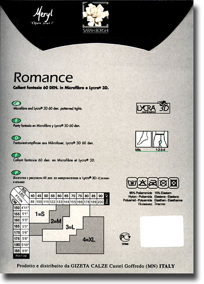 SB10745: Romance 3D Patterned Tights 60d