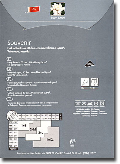 SB10801: Souvenir Printed Microfibre Tights 50d
